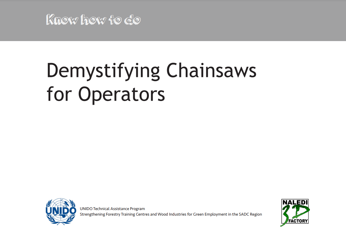 Moodle - Wood Processing - User Guide to UNIDO Chainsaw Mobile Applications