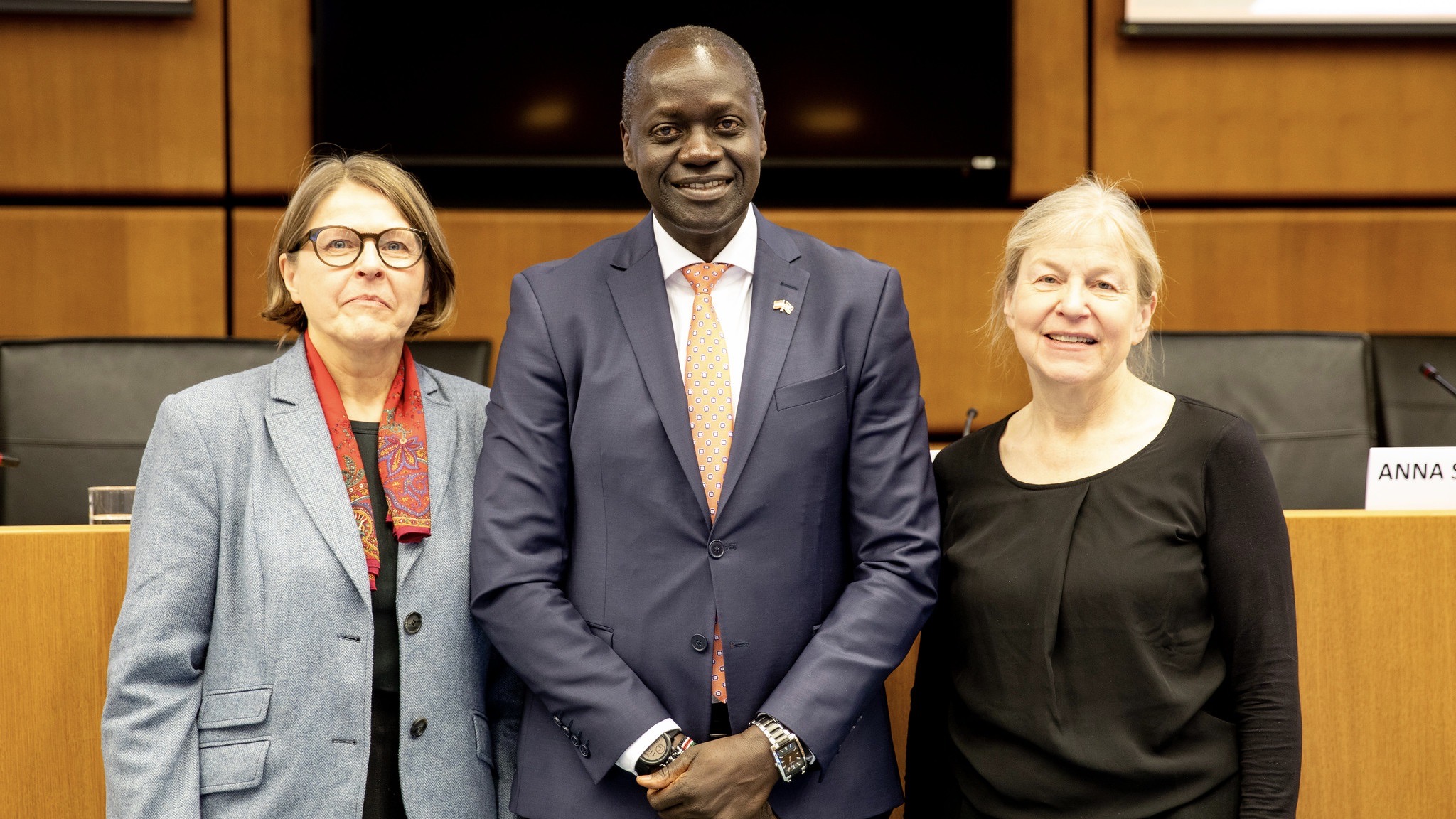 Heidi Hautala, Maurice Makoloo and Sylvia Wisniwski