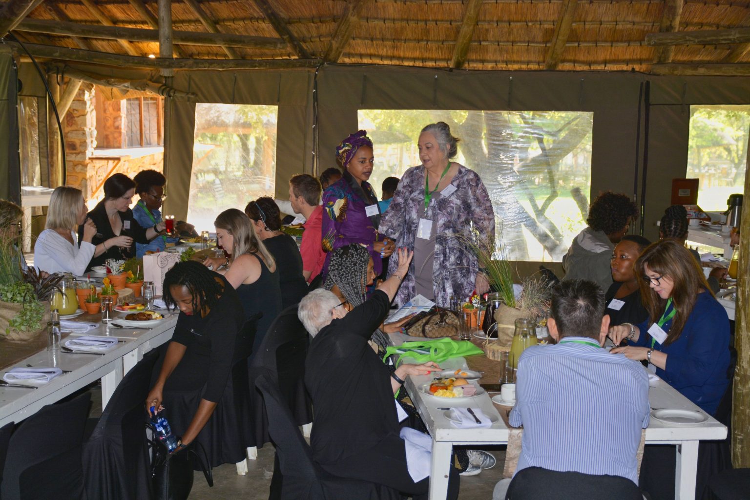 Female energy practitioners during a UNIDO-sponsored SAFEE breakfast at the South African Energy Efficiency Confederation Annual Conference in November 2019. Credit: NCPC-SA