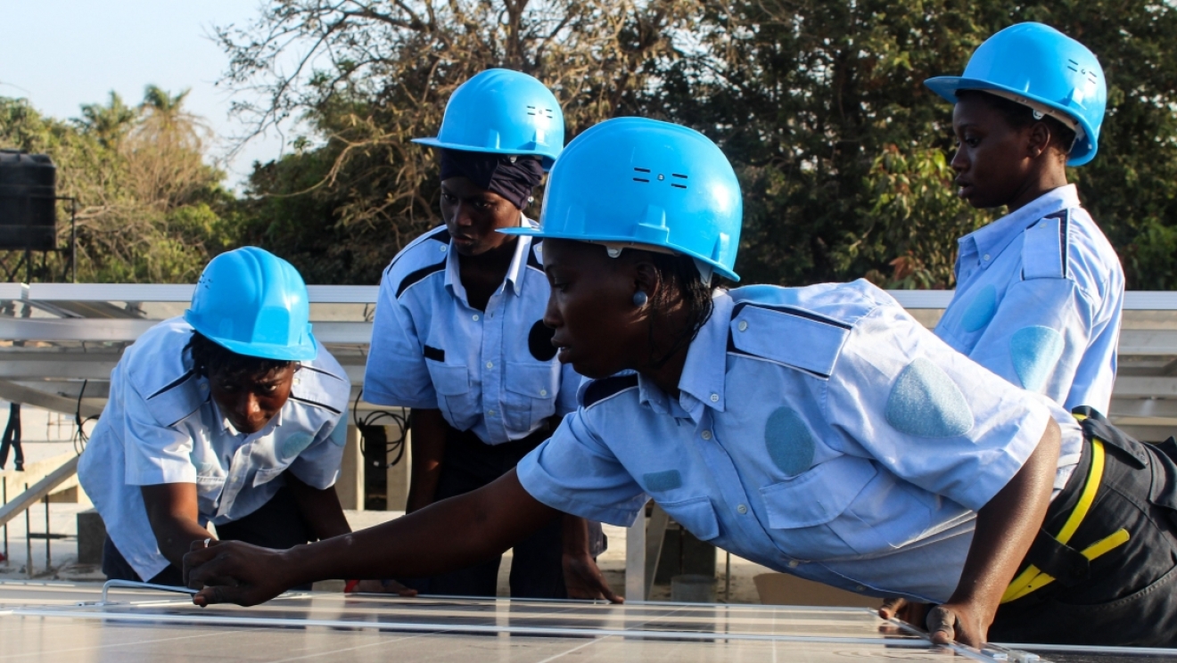 African factory workers